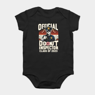 "Official Donut Inspector: Class of 2023" Police Academy Baby Bodysuit